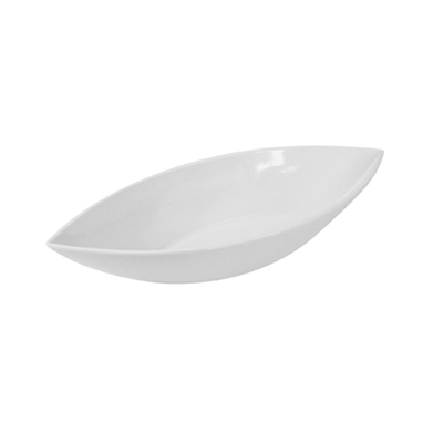 White Melamine Boat Style Dish 320 x 125 x 60 Deep - Click Image to Close